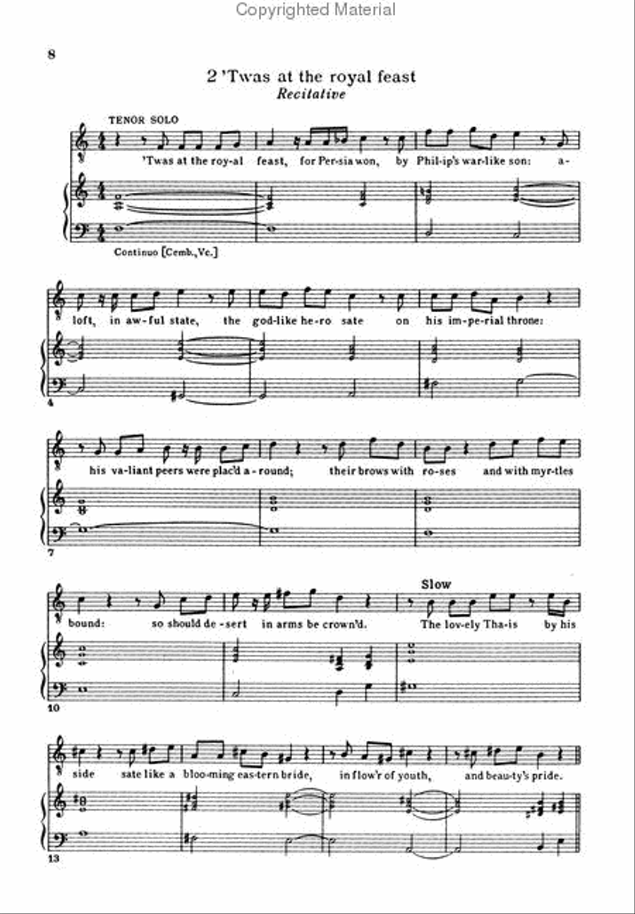 Alexander's Feast Alexander's Feast 4-Part scores gallery preview page 2
