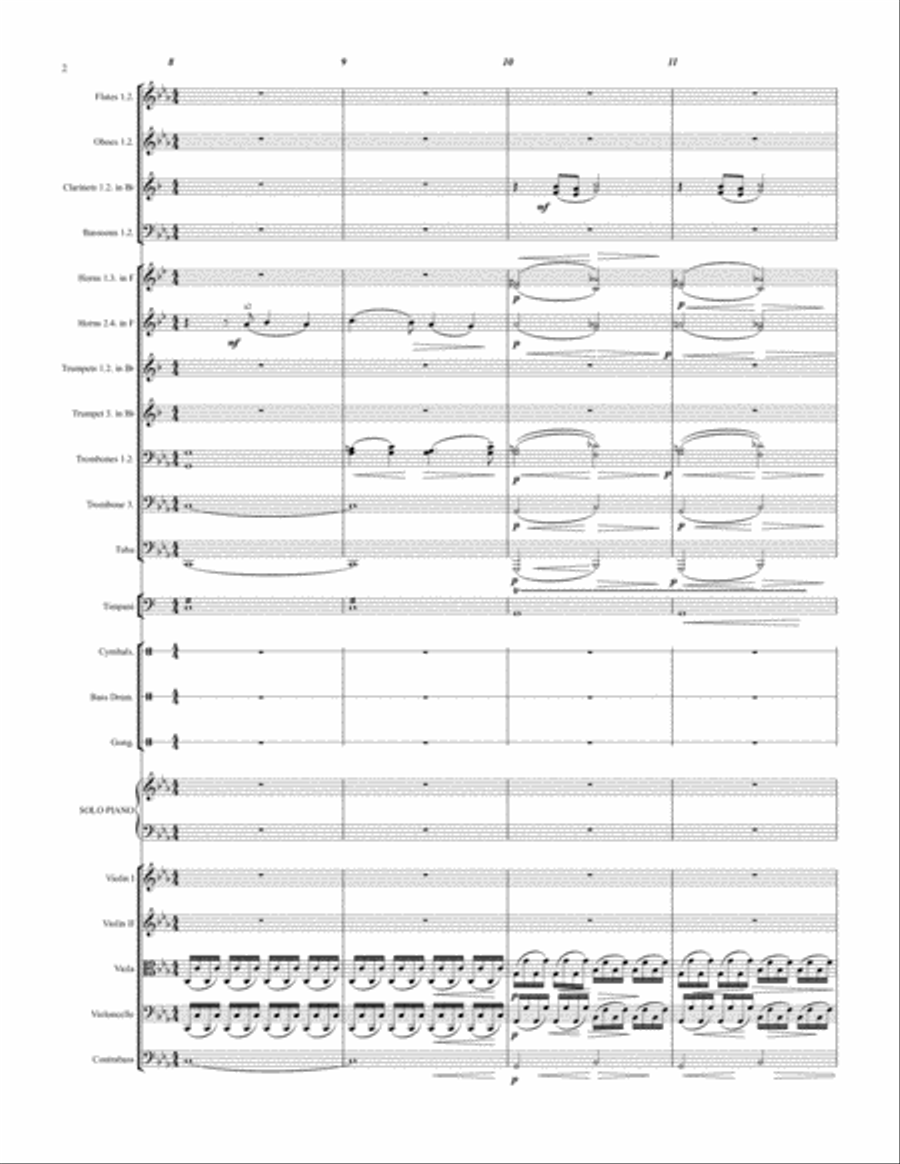 Piano Concerto No.1 Score and parts (including cadenza) Large Ensemble scores gallery preview page 2
