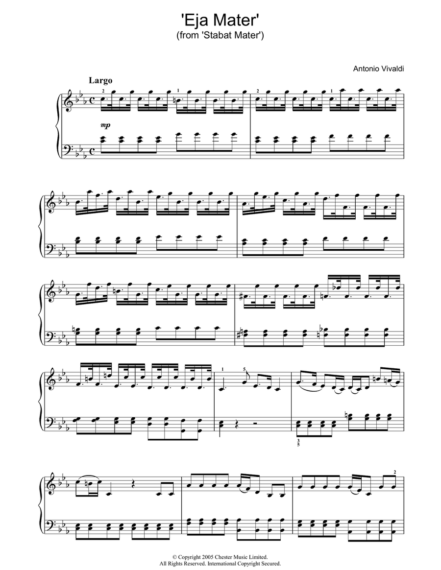 'Eja Mater' (from 'Stabat Mater')