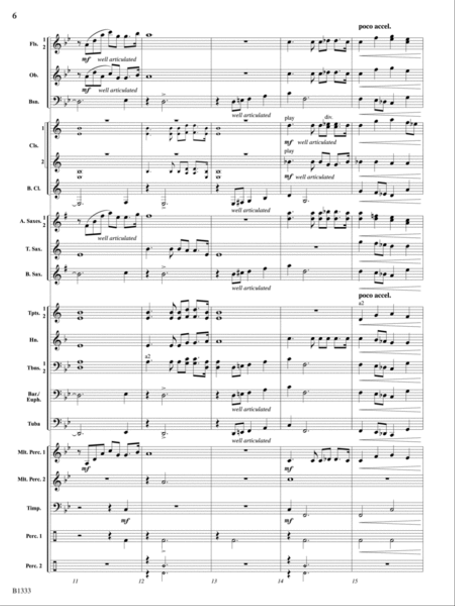 Starscapes: Score Concert Band scores gallery preview page 6