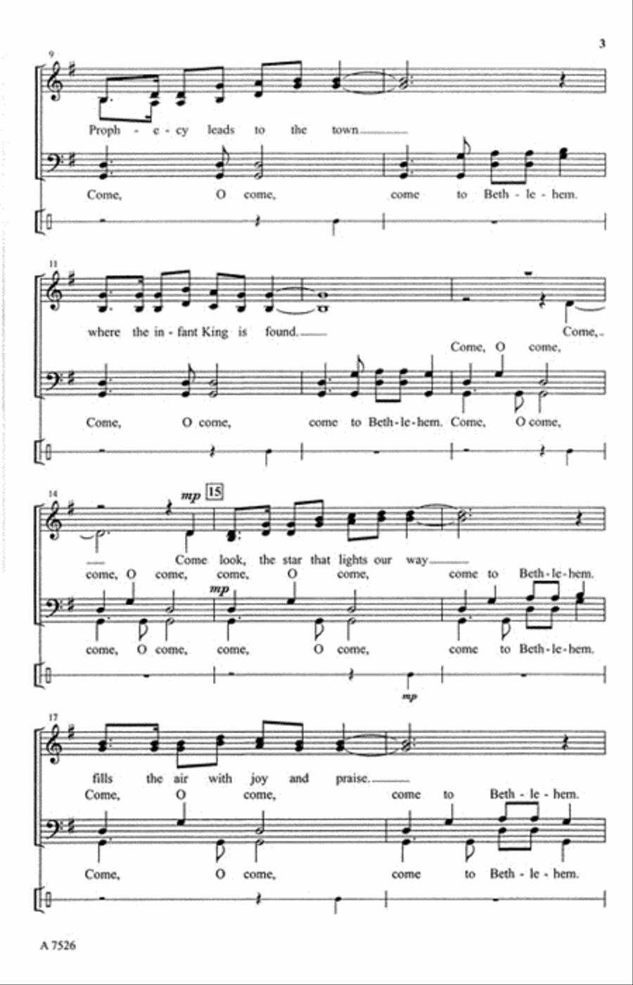 Bethlehem Procession 4-Part scores gallery preview page 3