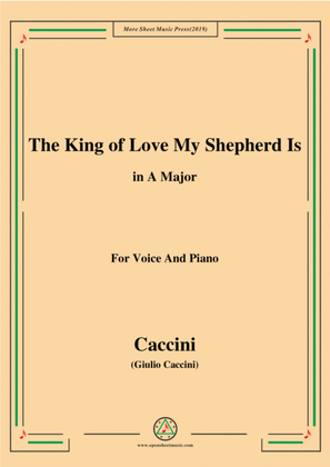Book cover for Shelley-The King of Love My Shepherd Is,in A Major,for Chours&Pno