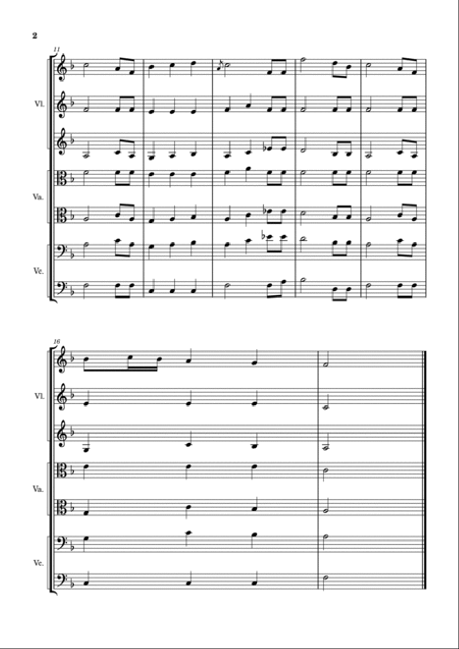 Guten Abend gut Nacht Guten Abend gut Nacht String Quartet scores gallery preview page 2