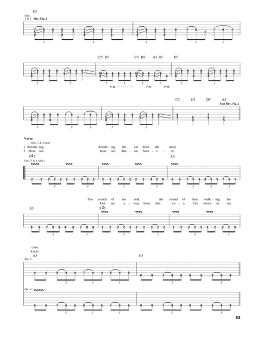 The Loa's Crossroad Electric Guitar scores gallery preview page 2