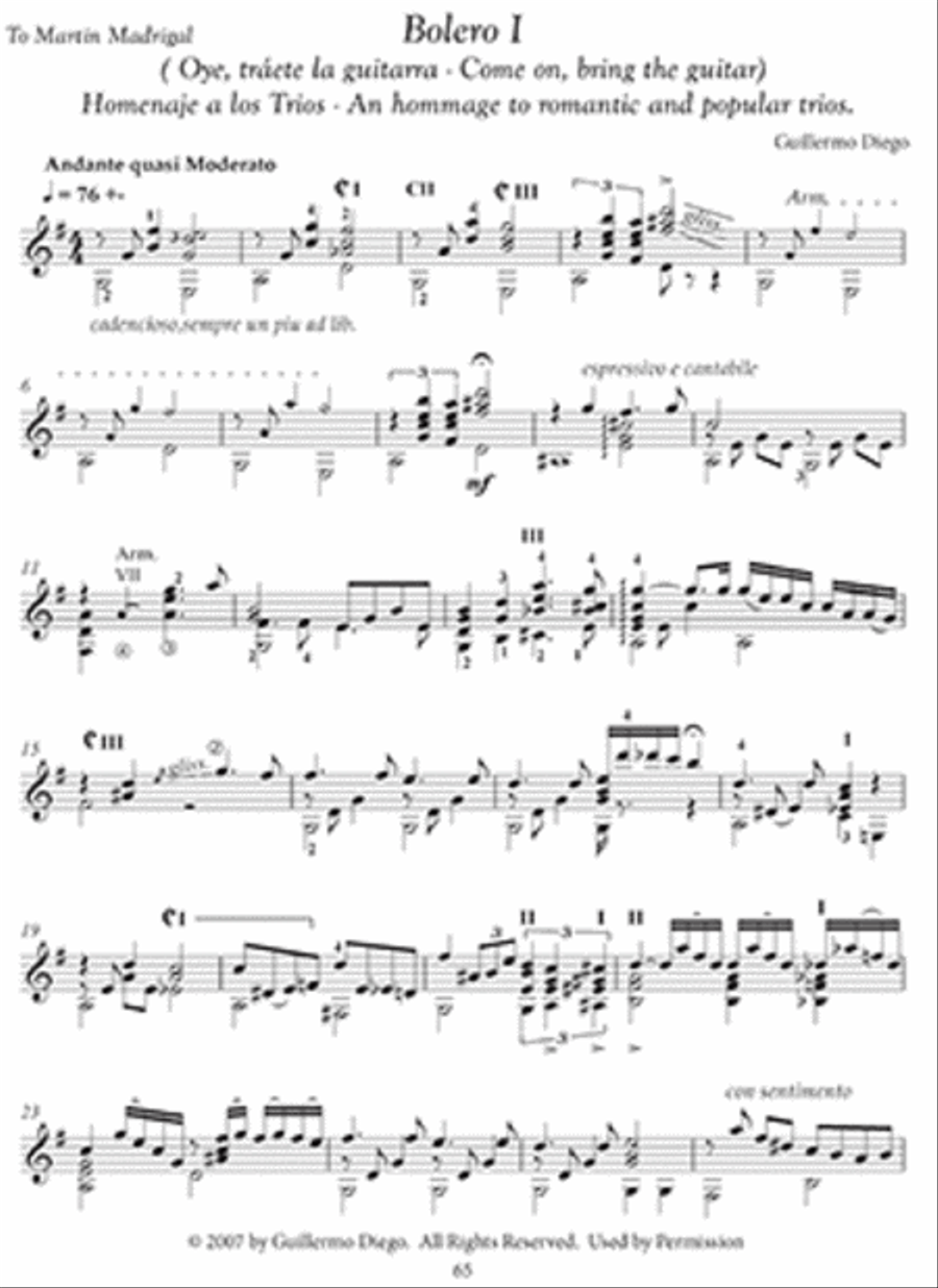 Modern online guitar composers
