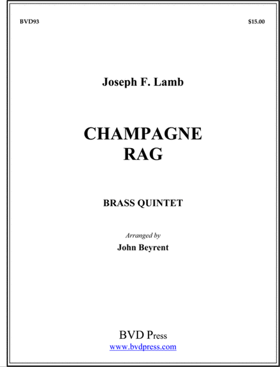 Champagne Rag Brass Quintet scores gallery preview page 1