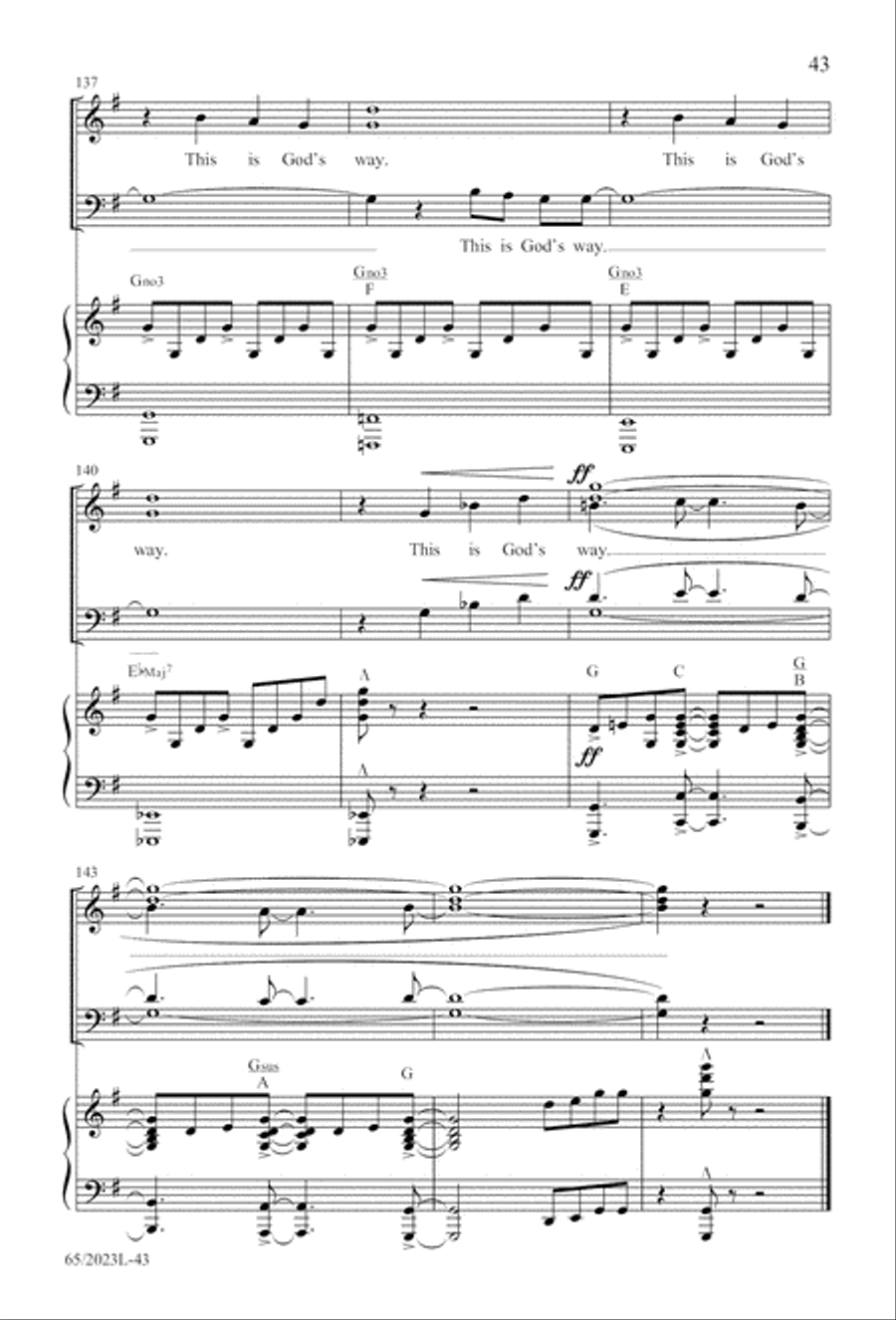 Child of Hope 4-Part scores gallery preview page 44