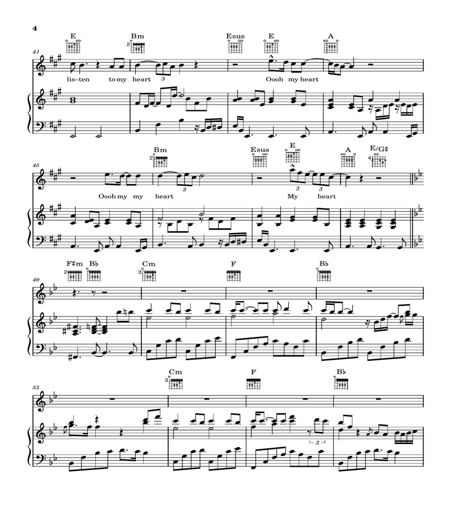 I Don't Want To Talk About It Piano, Vocal, Guitar scores gallery preview page 4