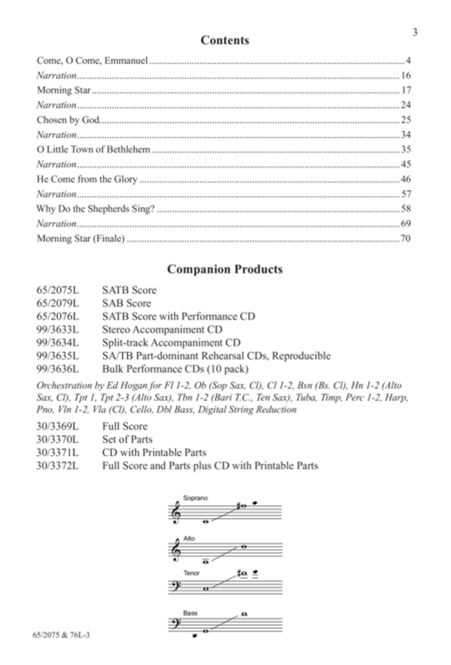 Morning Star - SATB Score with Performance CD 4-Part scores gallery preview page 4
