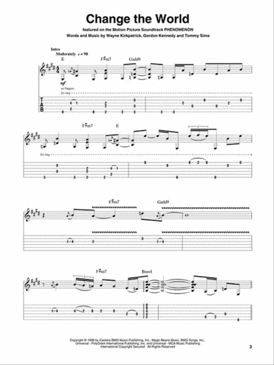 Eric Clapton Eric Clapton Guitar Tablature scores gallery preview page 4