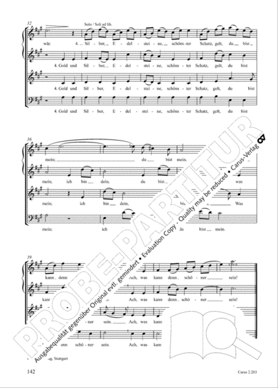 Loreley. Folk songs for choir (Loreley. Volkslieder fur Chor) Choir scores gallery preview page 145