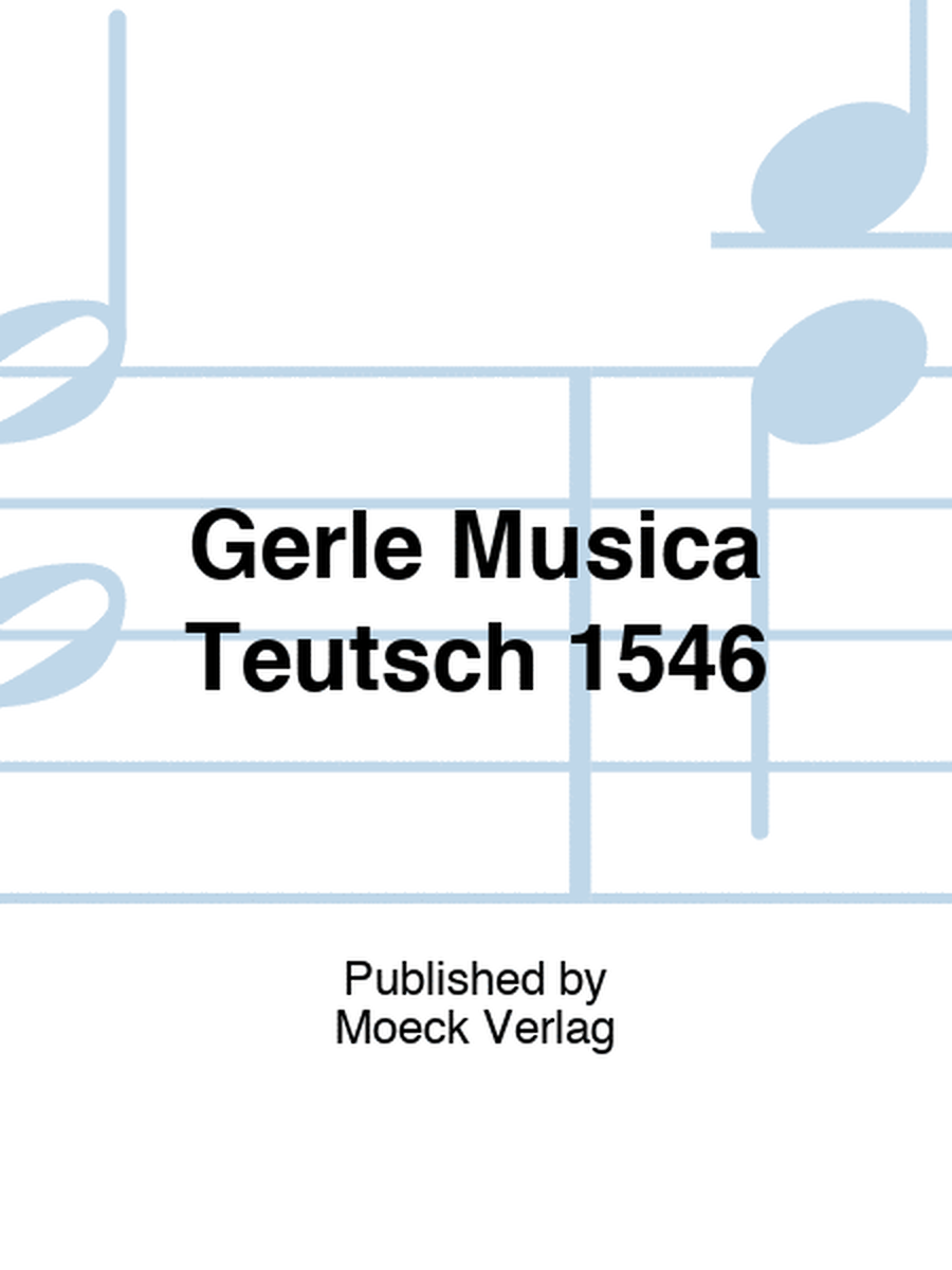 Gerle Musica Teutsch 1546