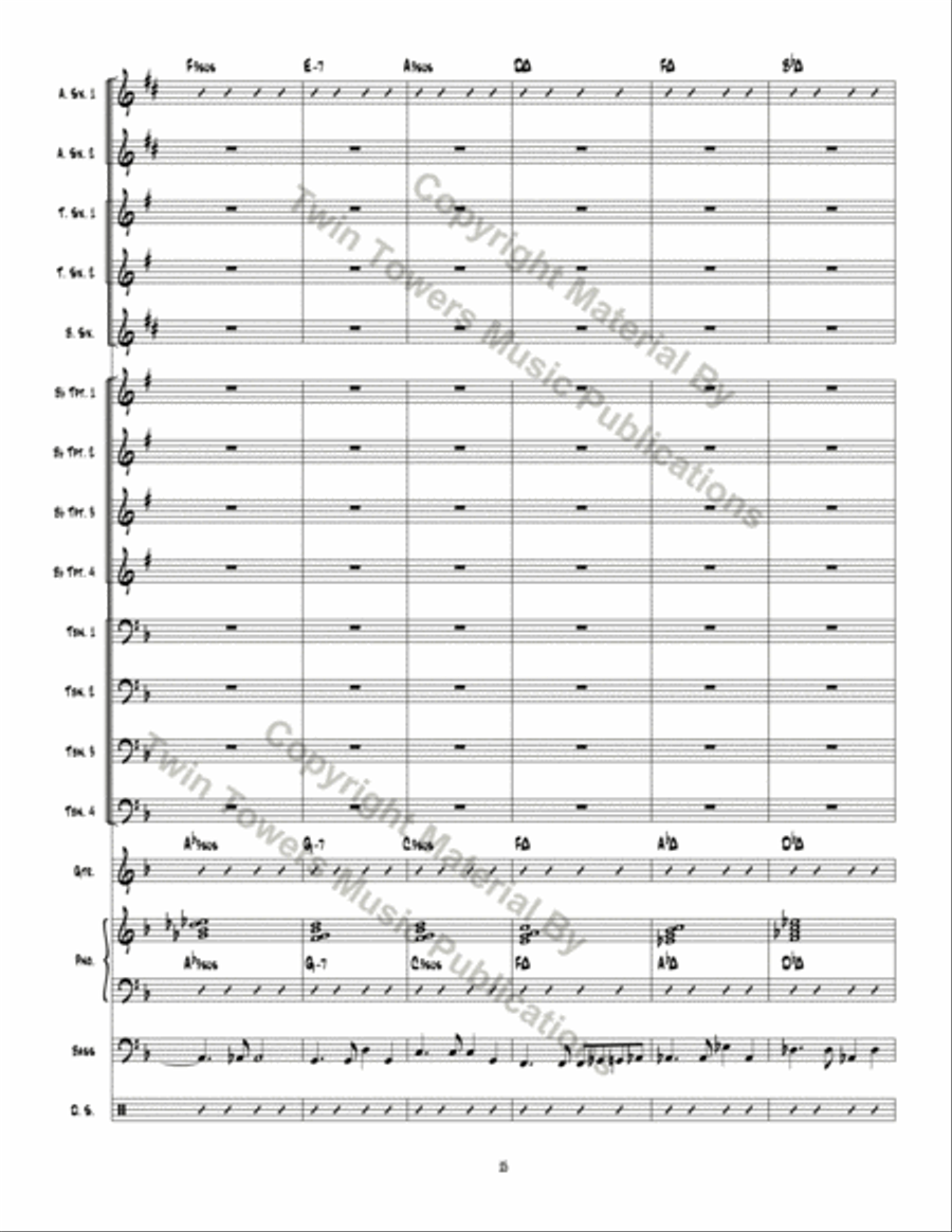 Man Ain't Said My Name Jazz Ensemble scores gallery preview page 16