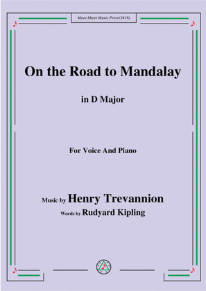 Book cover for Henry Trevannion-On the Road to Mandalay,in D Major,for Voice&Piano