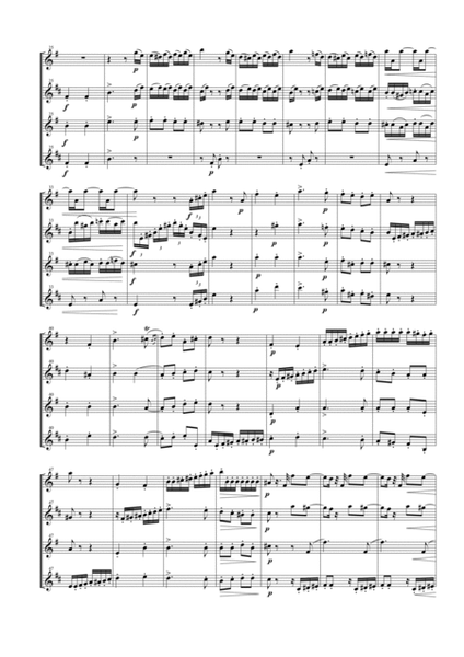 String Quartet Op. 18 No. 2 for Saxophone Quartet (SATB) image number null