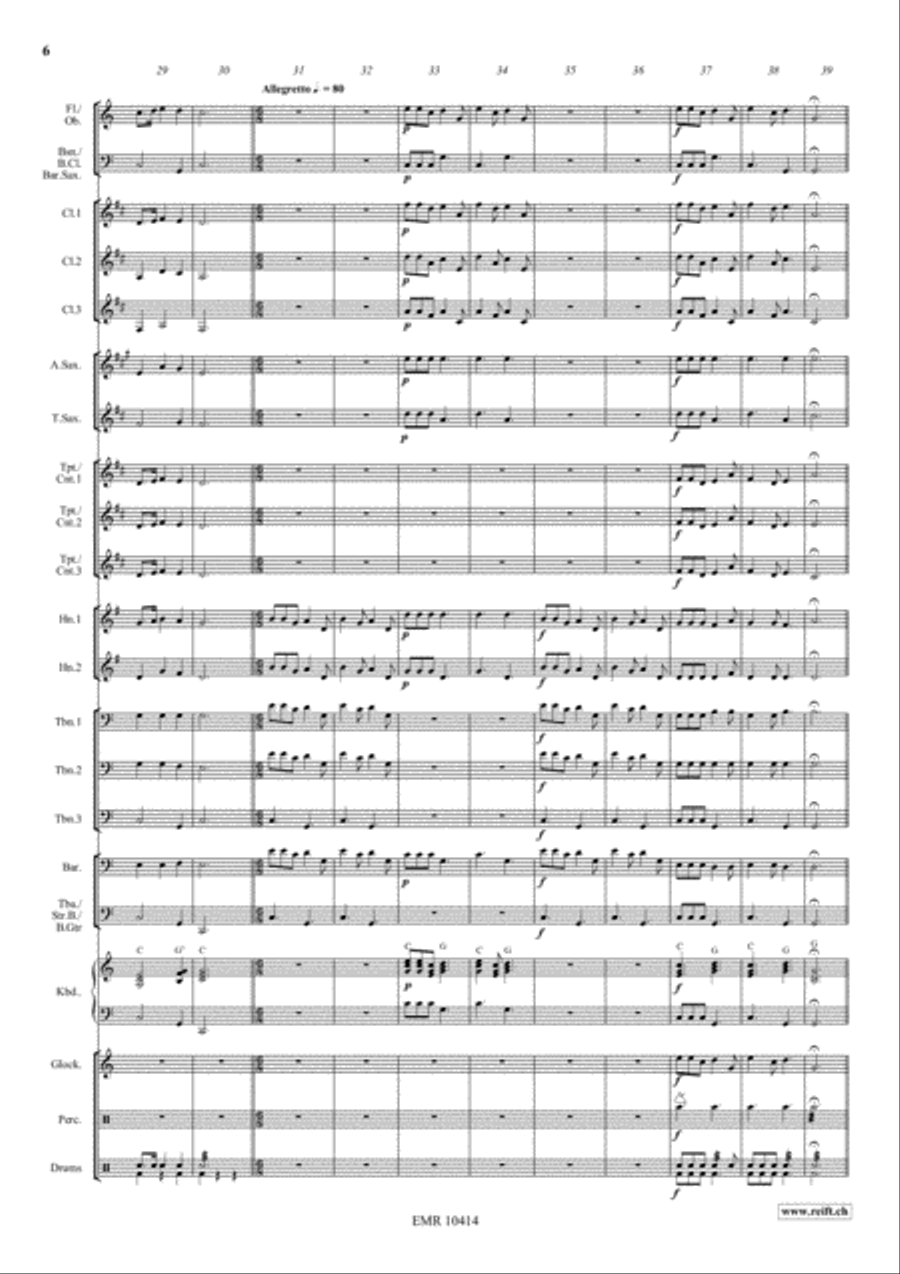 Swiss Holiday Concert Band scores gallery preview page 7