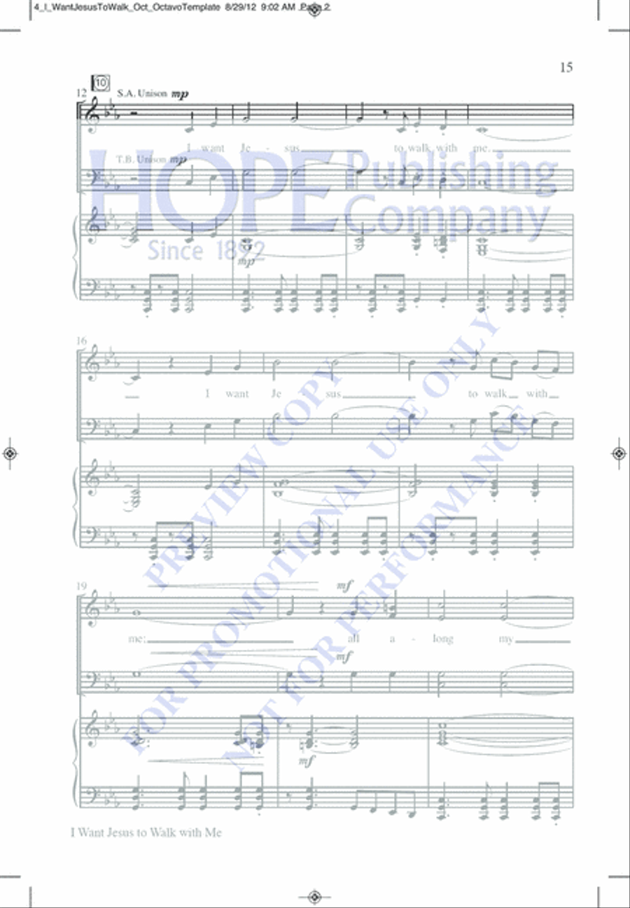 I Am the Lord of the Dance 4-Part scores gallery preview page 19
