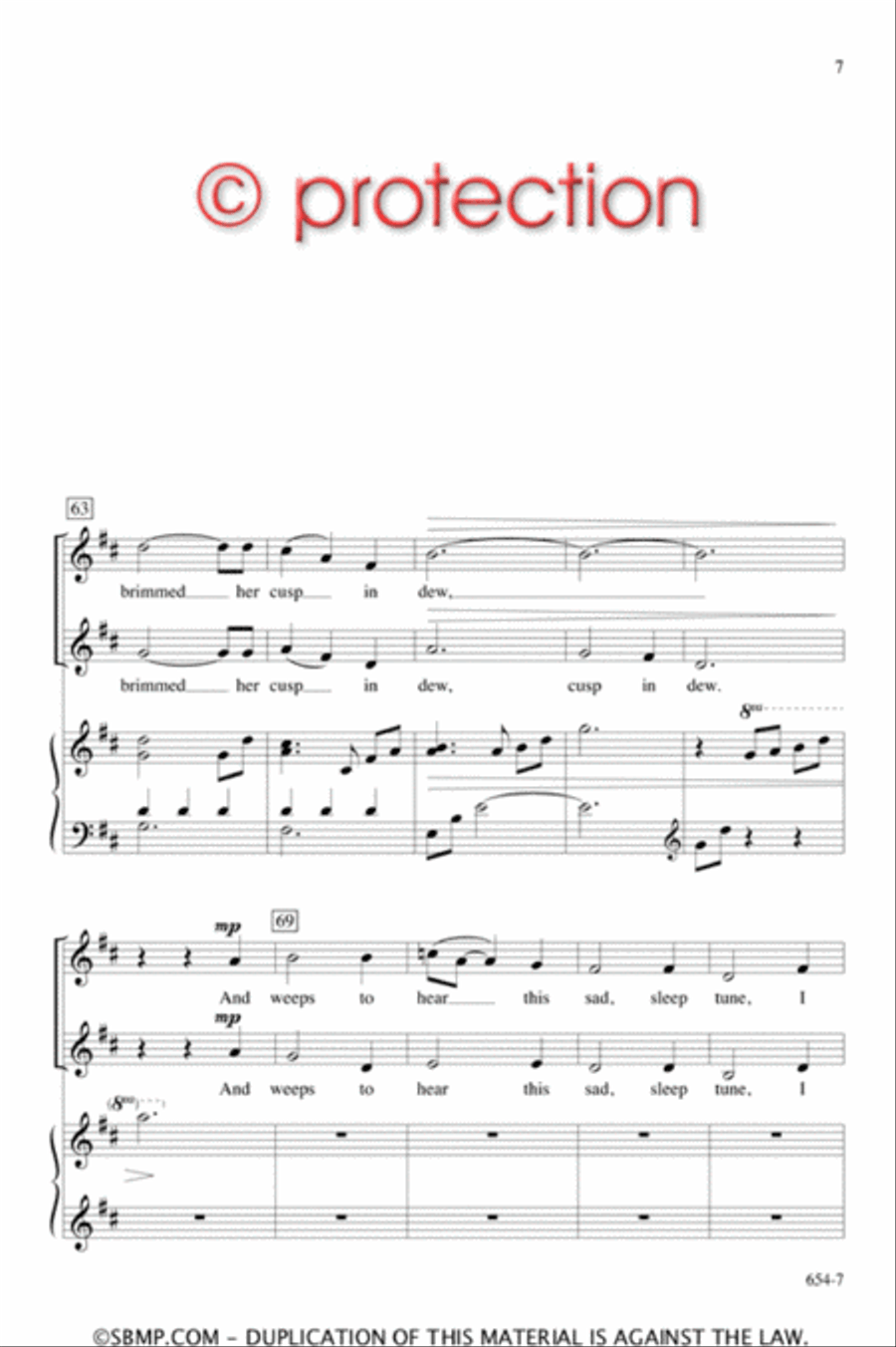 The Gartan Mother's Lullaby - SA Octavo SA scores gallery preview page 6