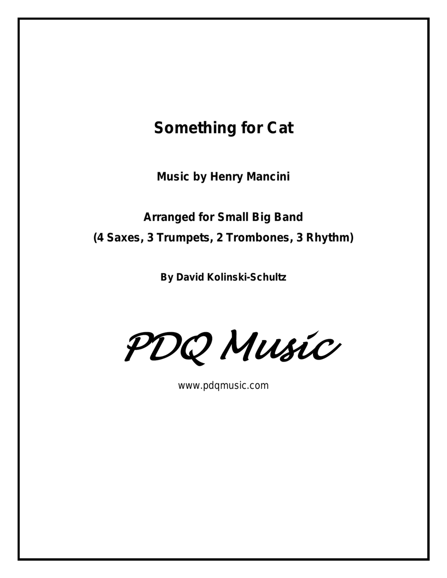 Something For Cat Jazz Ensemble scores gallery preview page 1