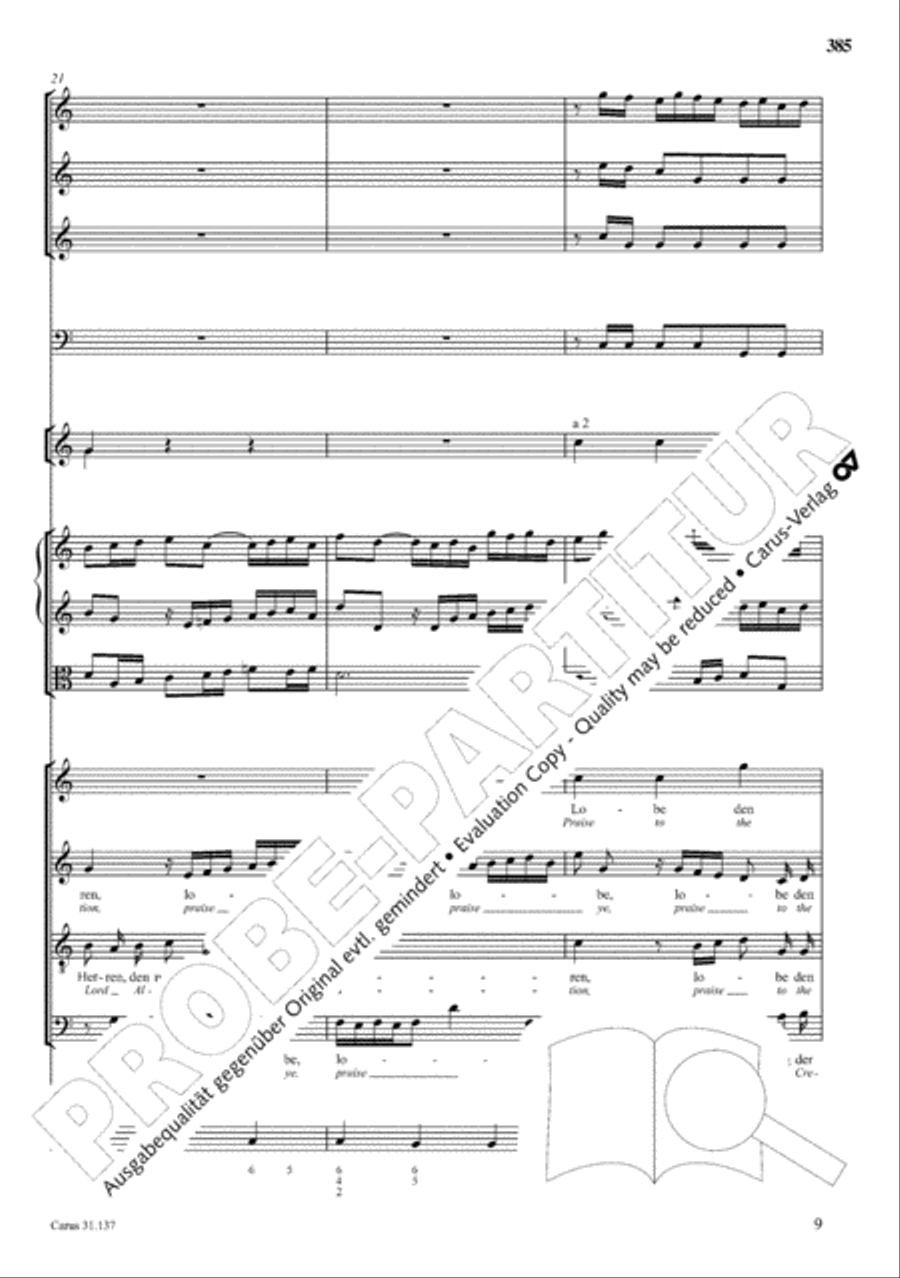 The Complete Sacred Vocal Works (Das geistliche Vokalwerk) Voice scores gallery preview page 386