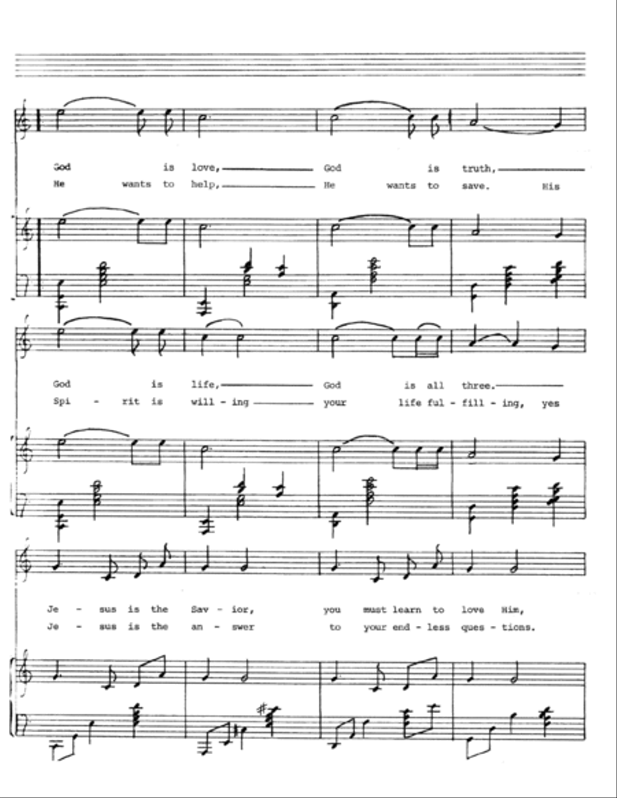 God Is The Way Voice scores gallery preview page 2