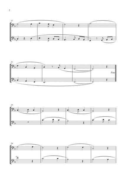 Silent Night (for euphonium duet (bass clef, 3 or 4 valved), suitable for grades 1-5) image number null