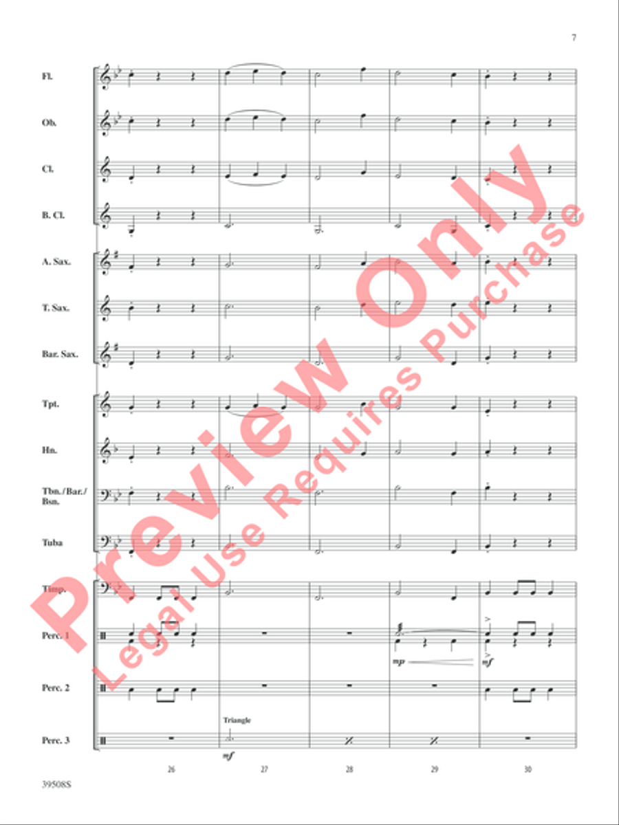 Bring Your Drums, Jeanette, Isabella Concert Band scores gallery preview page 8