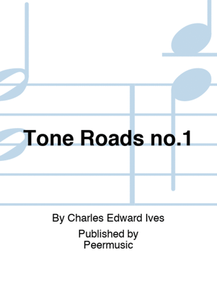 Book cover for Tone Roads no.1