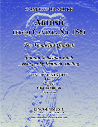 Book cover for Arioso - from Cantata No. 156 (for Woodwind Quartet)