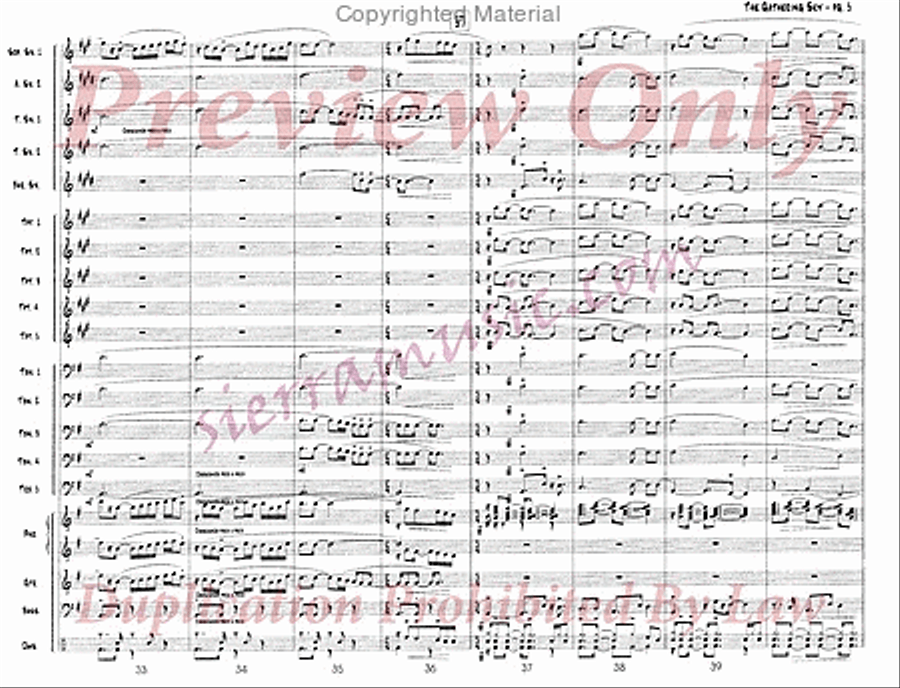 The Gathering Sky Jazz Ensemble scores gallery preview page 6