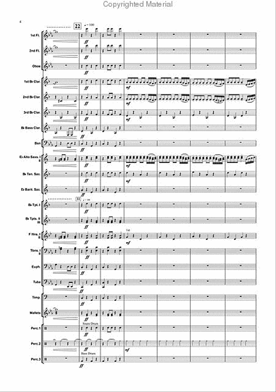 Greek Folk Dances Concert Band scores gallery preview page 5