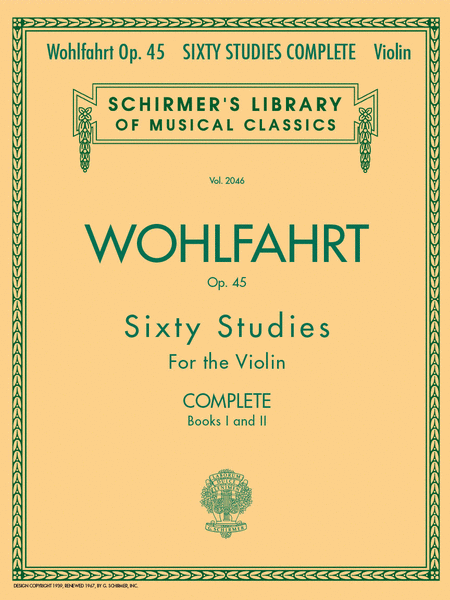 Franz Wohlfahrt - 60 Studies, Op. 45 Complete (Violin)