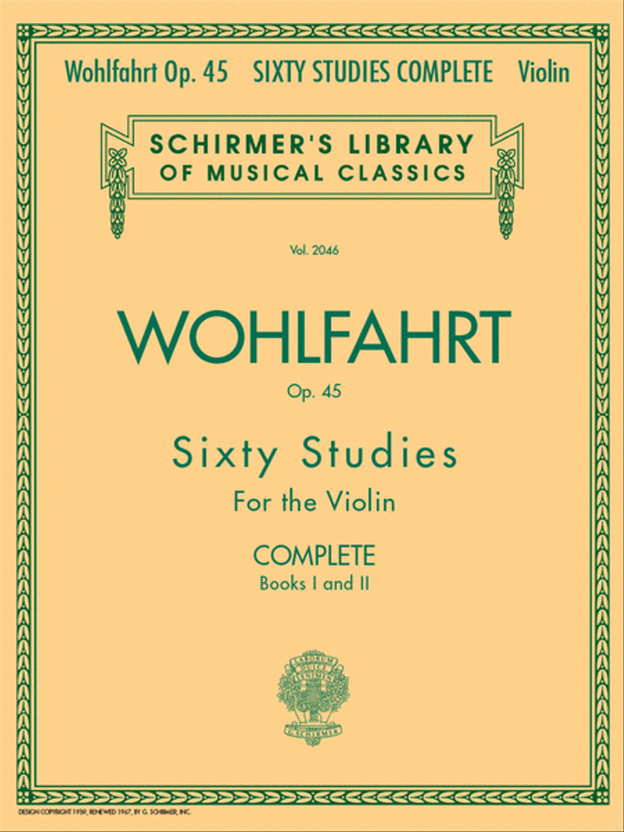 60 Studies, Op. 45 Complete (Books 1 and 2 for Violin)