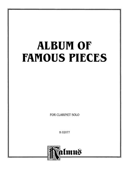 Album of Famous Pieces for Clarinet