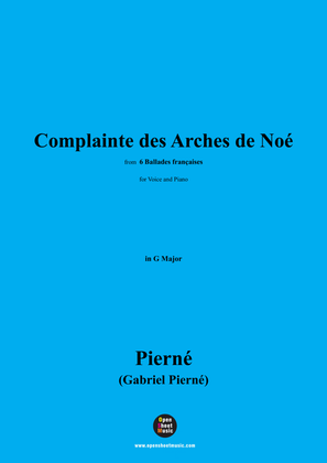 G. Pierné-Complainte des Arches de Noé,in G Major