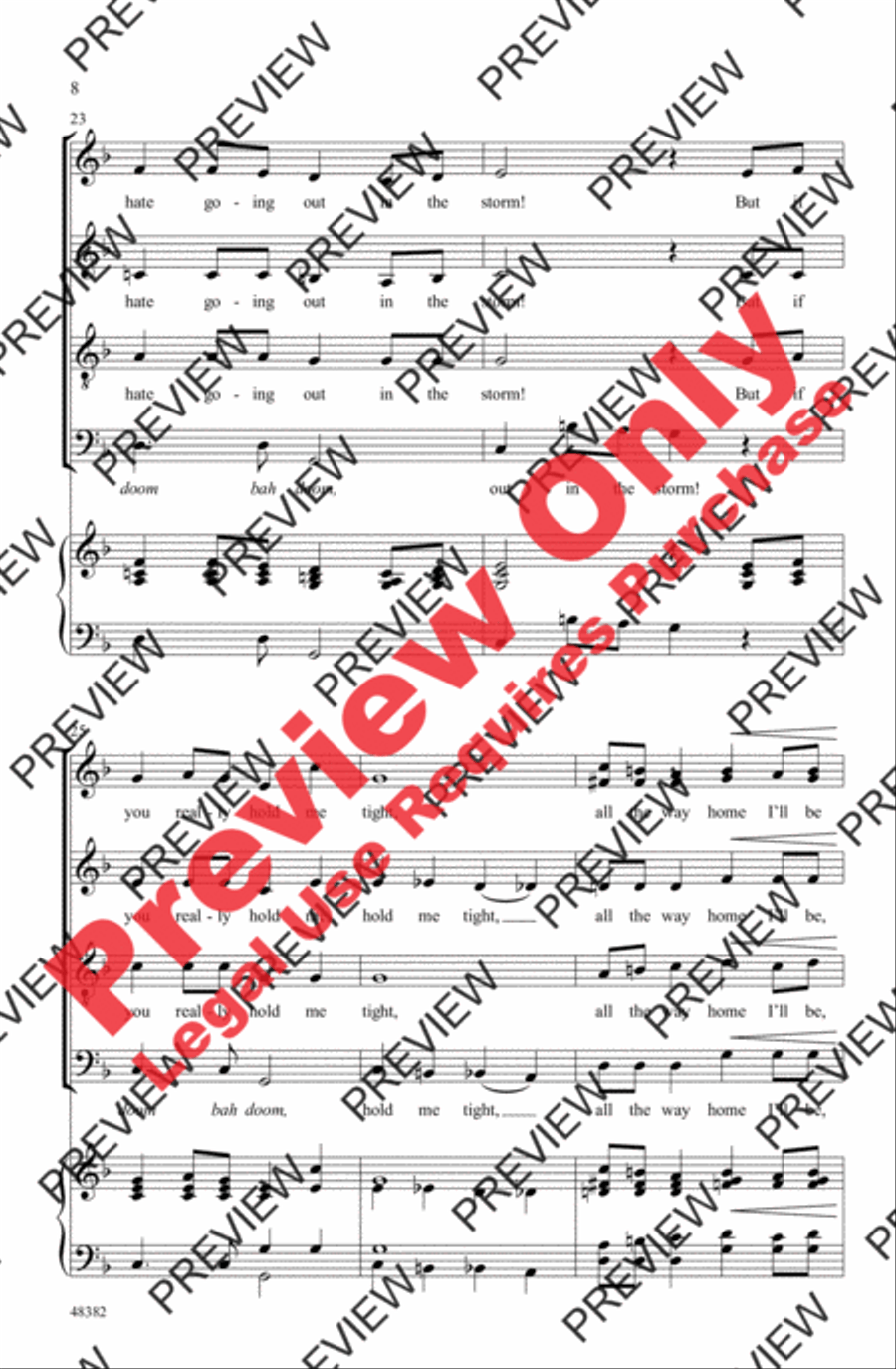 Let It Snow! Let It Snow! Let It Snow! 4-Part scores gallery preview page 8