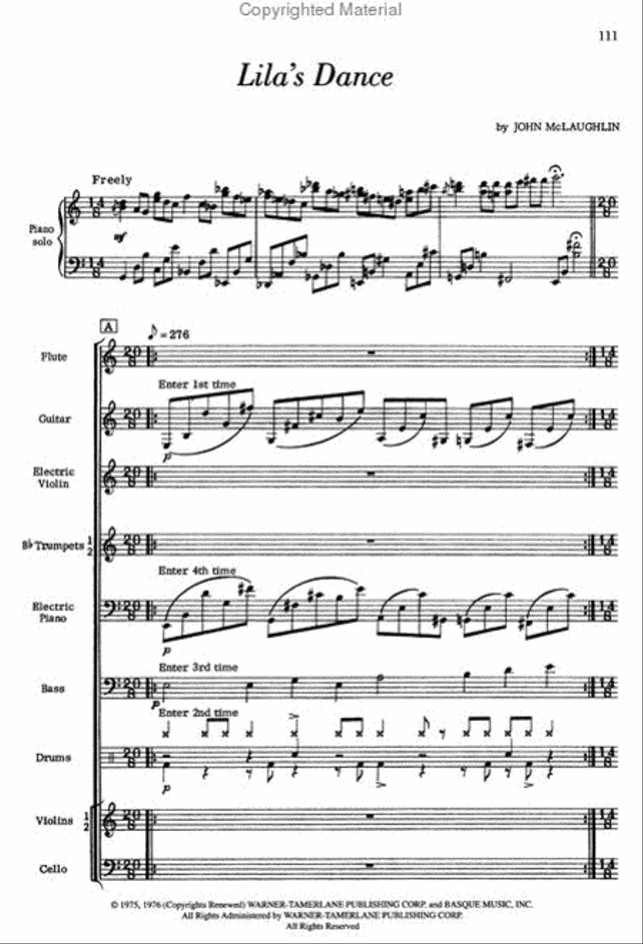 John McLaughlin & the Mahavishnu Orchestra Electric Guitar scores gallery preview page 3