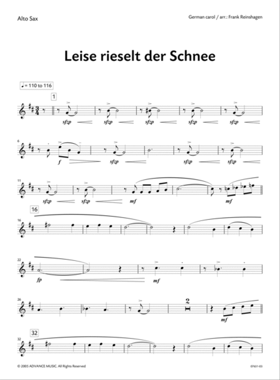 Leise rieselt der Schnee Small Ensemble scores gallery preview page 2