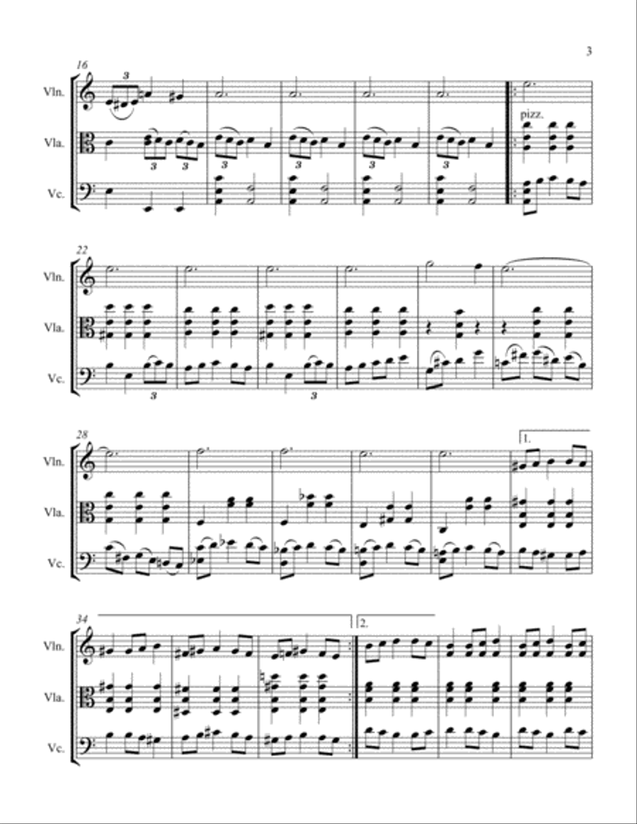 Serenata Arabe String Trio scores gallery preview page 3