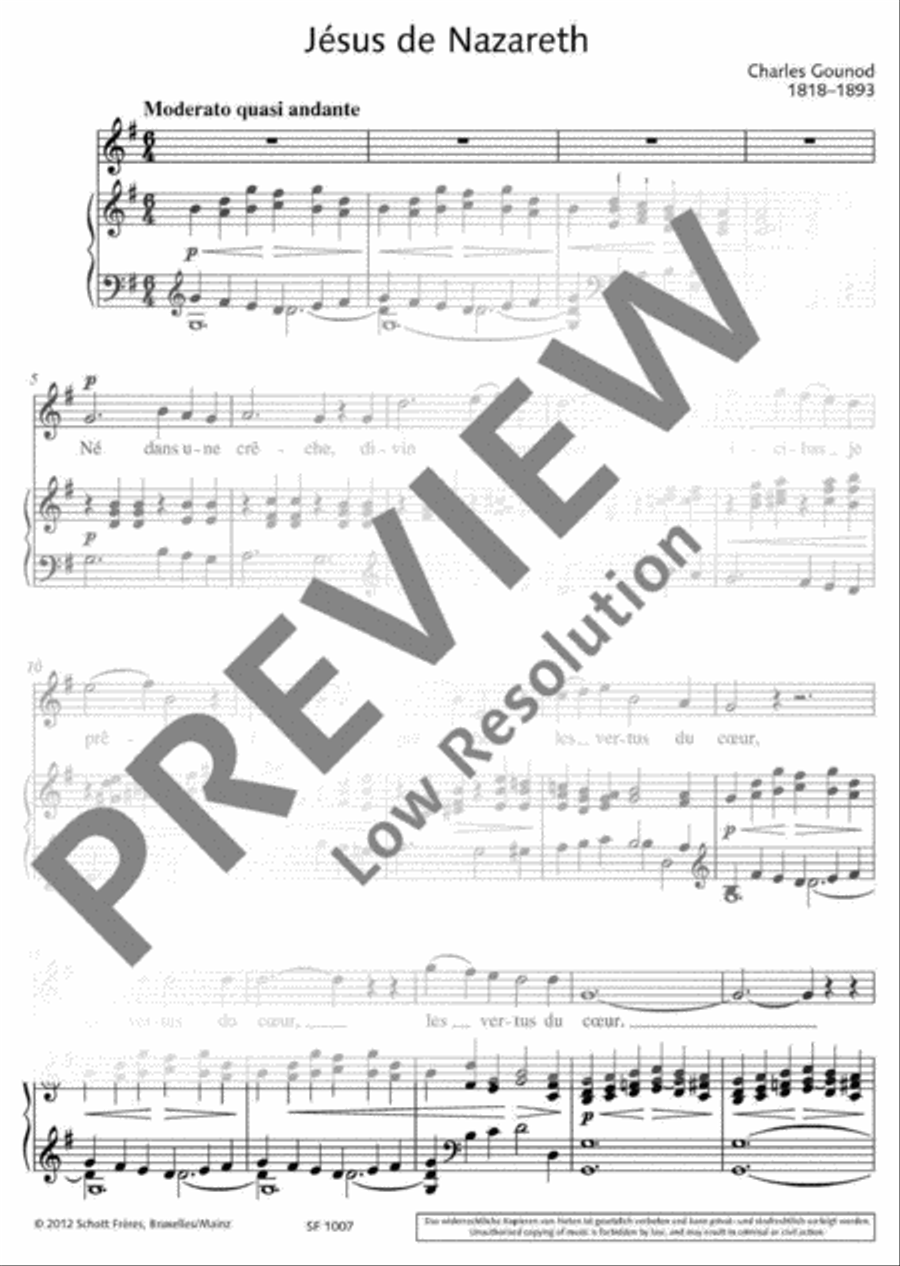 Jésus de Nazareth Voice Solo scores gallery preview page 4