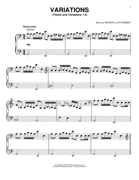Theme And Variations 1-4