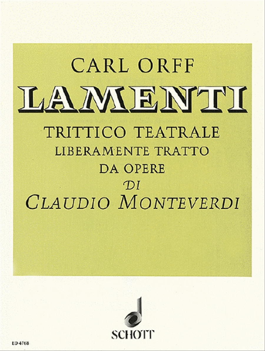 Lamenti Lamenti Voice scores gallery preview page 1