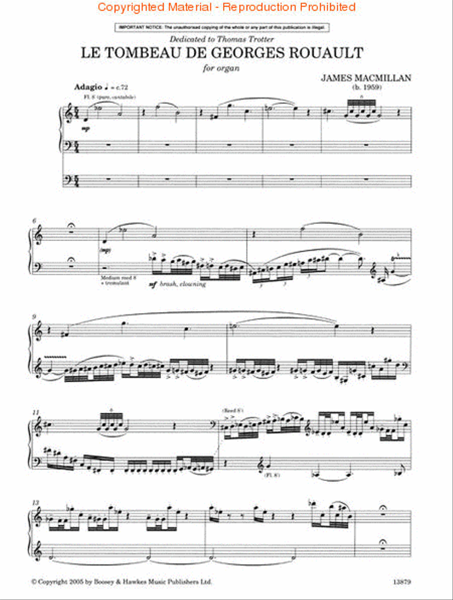 Le Tombeau De Georges Rouault Organ scores gallery preview page 2