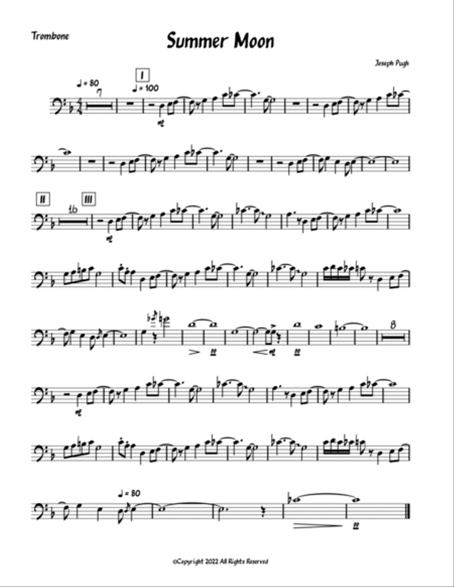 Summer Moon Summer Moon Small Ensemble scores gallery preview page 2
