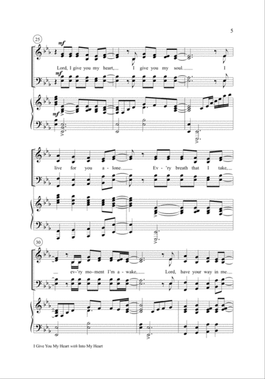 I Give You My Heart I Give You My Heart 4-Part scores gallery preview page 4