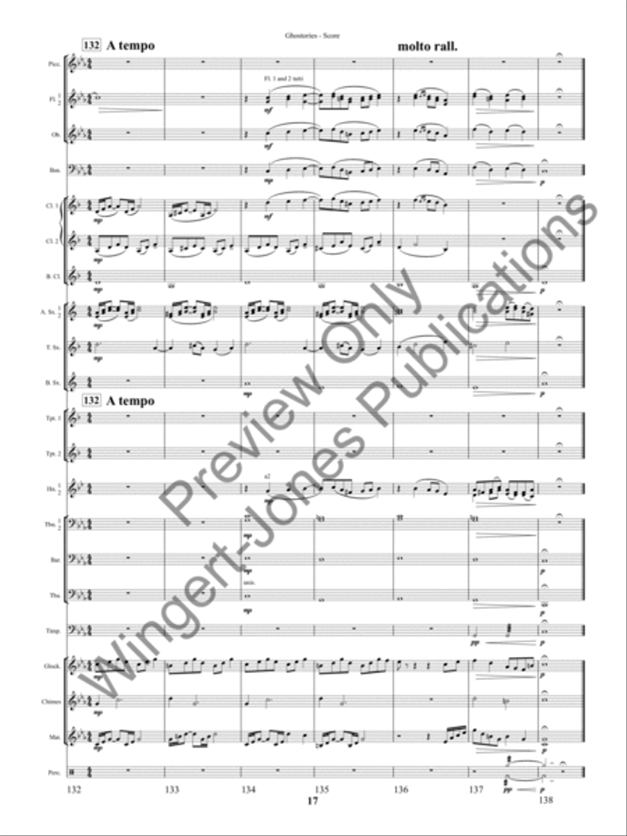 Ghostories (Score) Concert Band scores gallery preview page 20