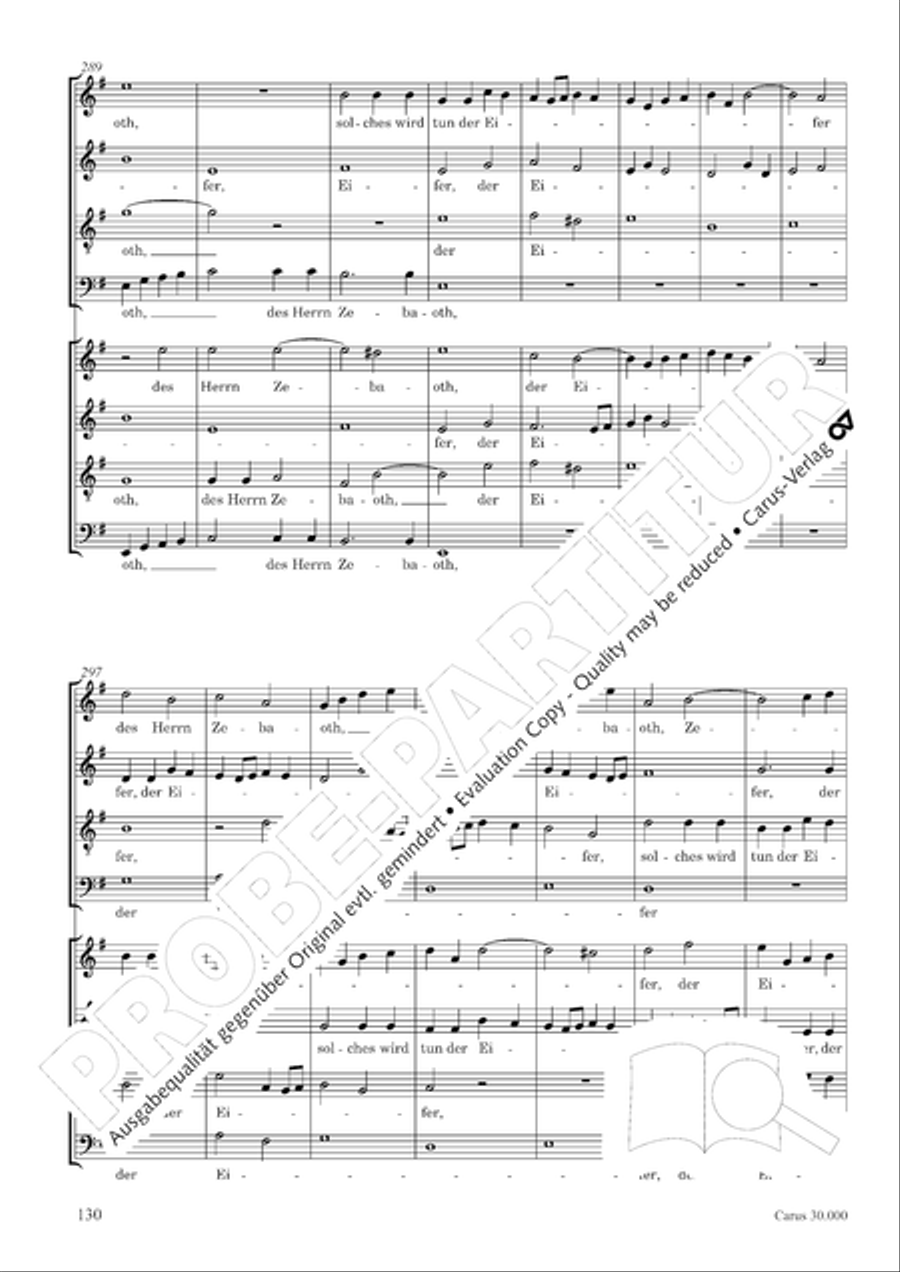 J.L. Bach: The complete motets Choir scores gallery preview page 137
