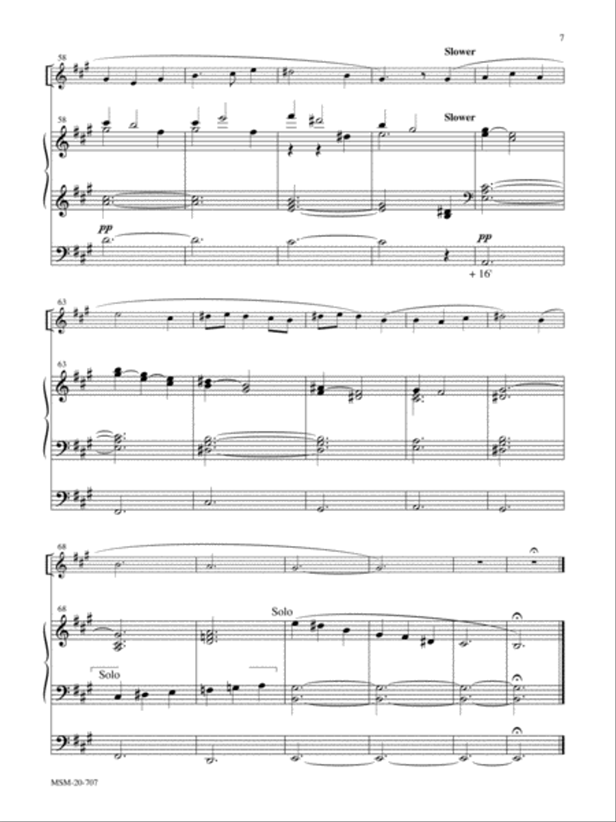 Two Psalm-Preludes for Organ and Solo Instrument Organ scores gallery preview page 5