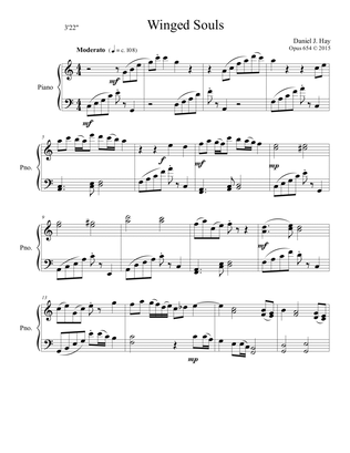 Winged Souls (Opus 654) for Piano