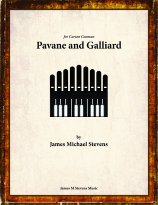 Book cover for Pavanne and Galliard - Organ Solo